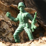 green plastic army man